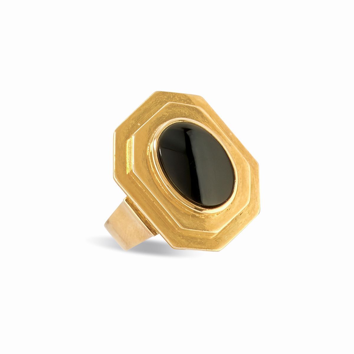 Parure in oro giallo 18k con onice