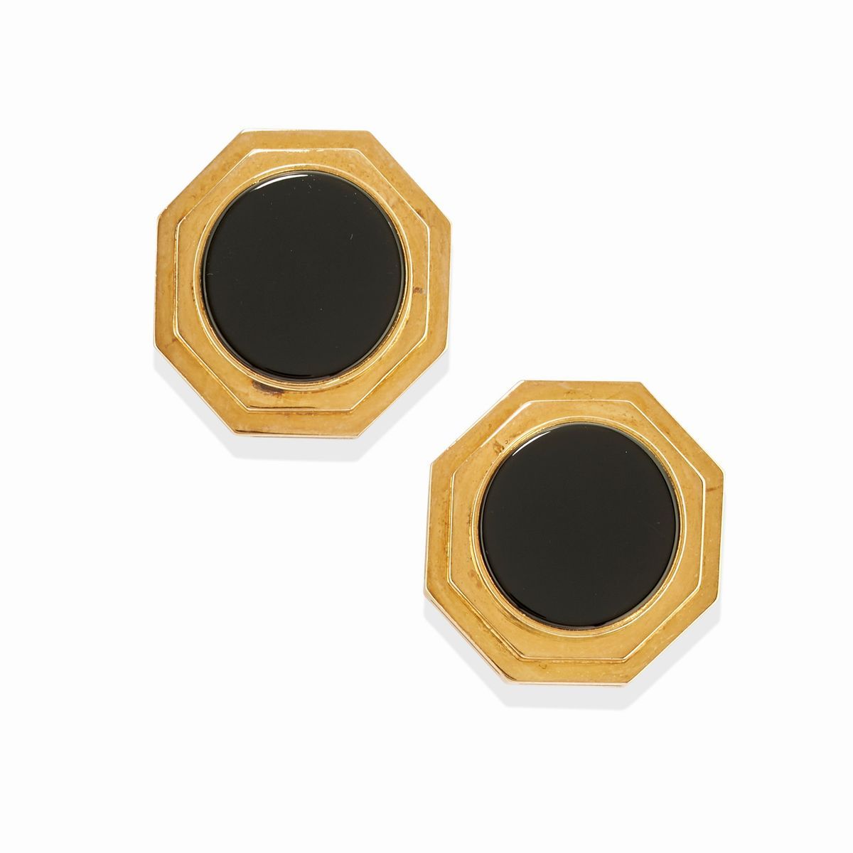 Parure in oro giallo 18k con onice