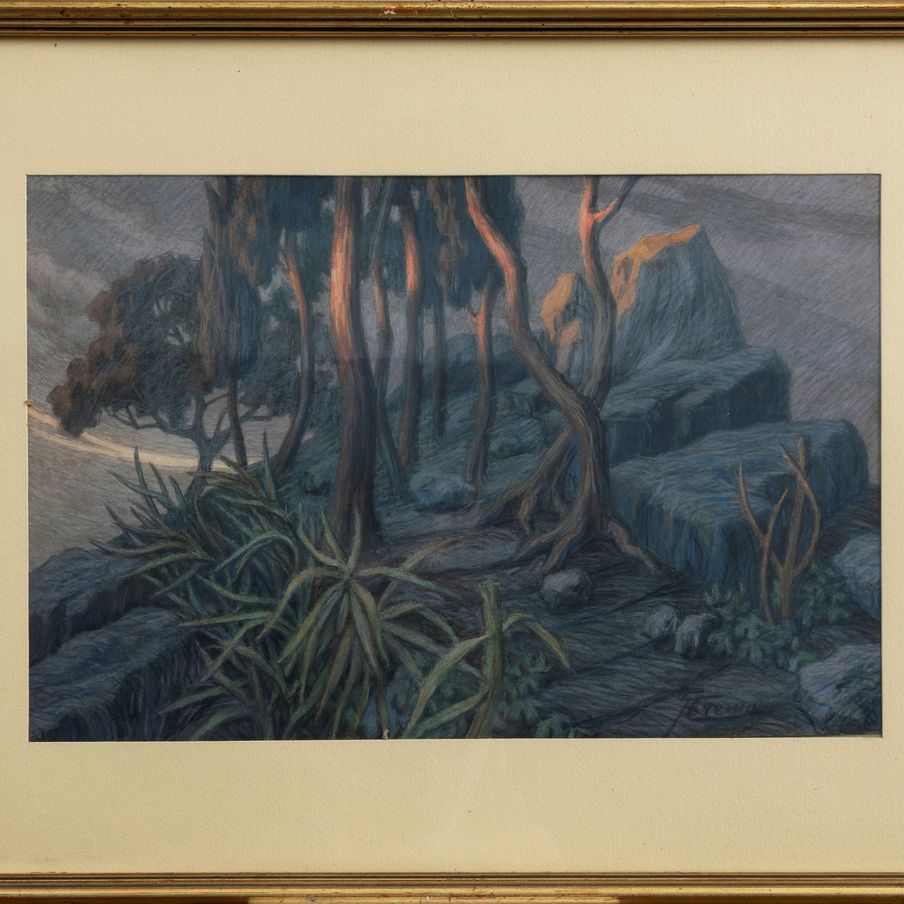 Giovan Battista Crema - Alberi ed Agavi