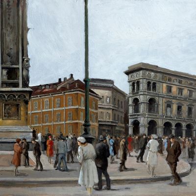Scorcio di Piazza Duomo a Milano