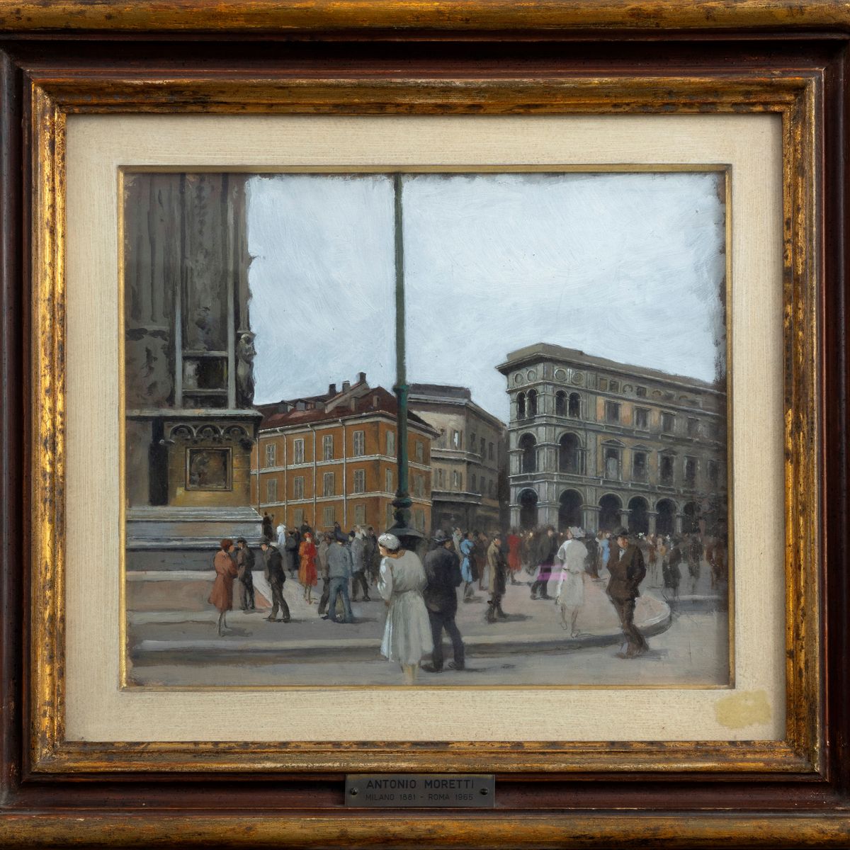 Antonio Moretti - Scorcio di Piazza Duomo a Milano
