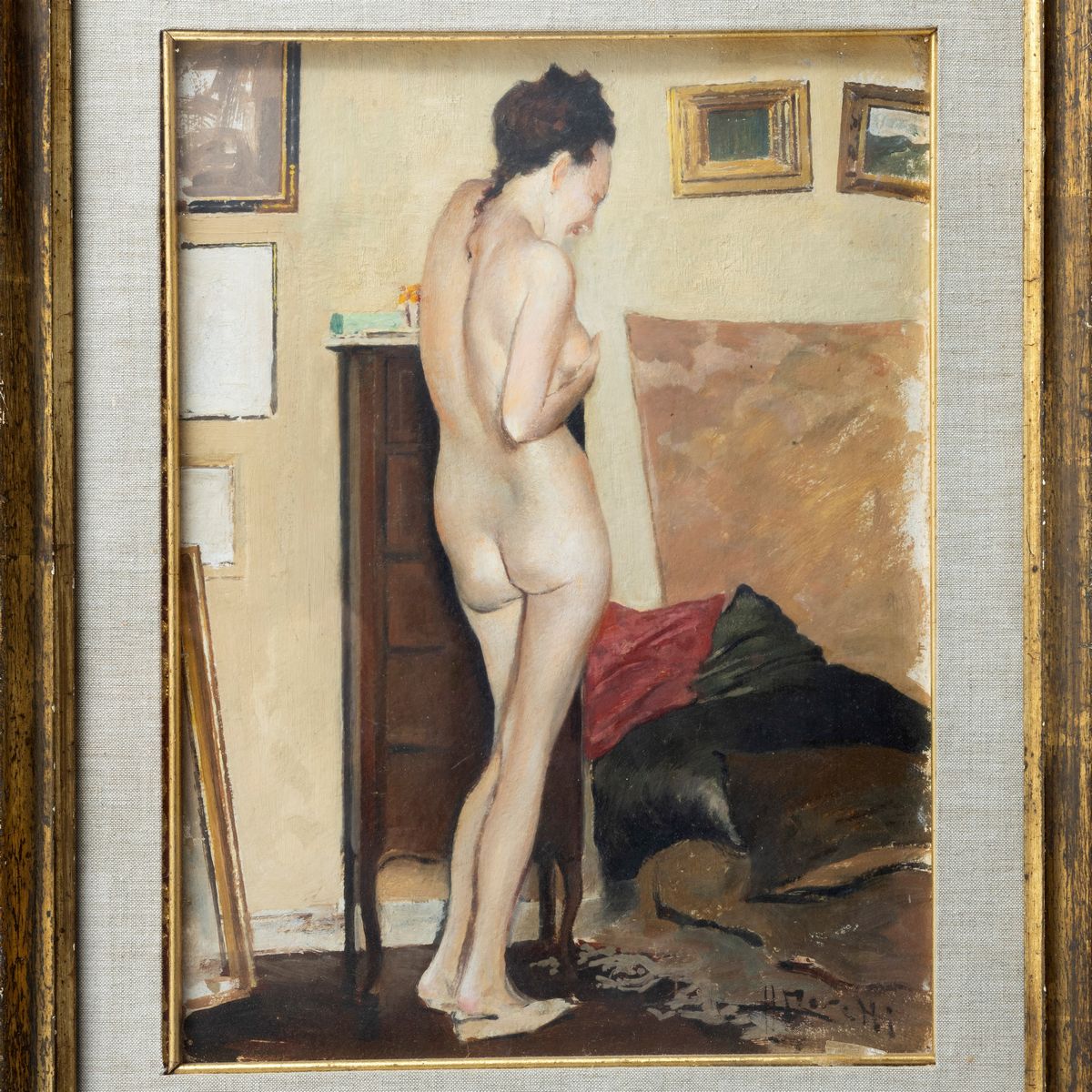 Antonio Moretti - Nudo di Letizia nella Casa di Sanremo
