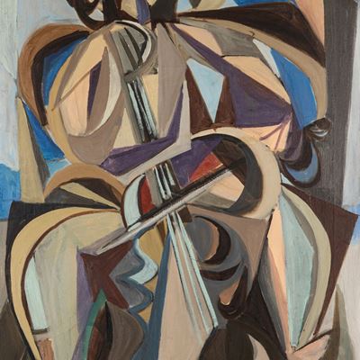 Composizione, olio su tela, 1948