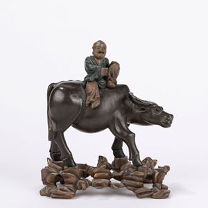 Piccola sculturina in ceramica. Cina, secolo XX