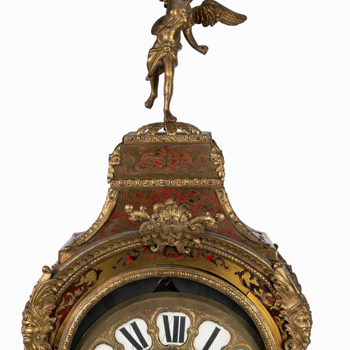 Pendola Boulle Napoleone III in Bronzo Dorato, Secolo XIX
