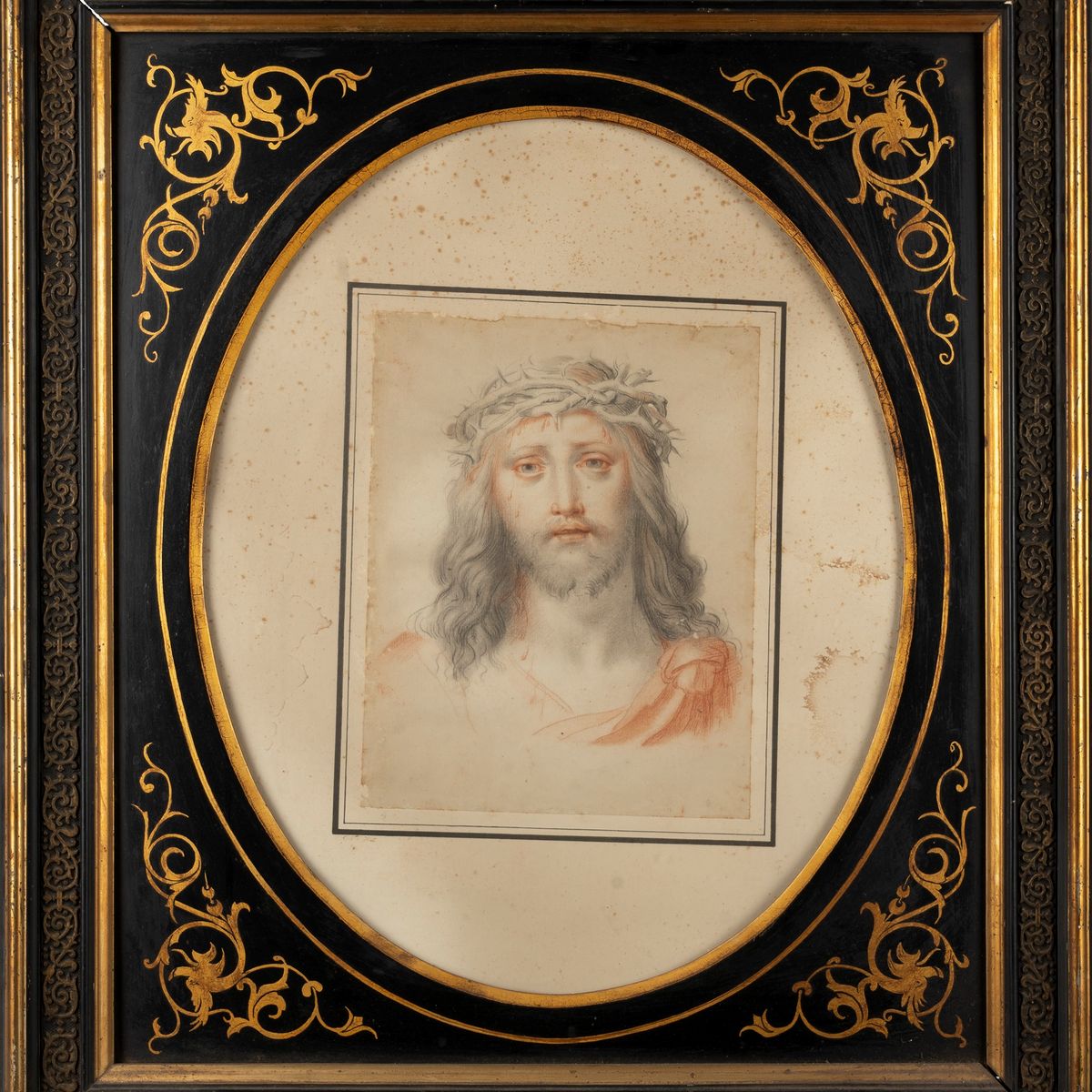 Scuola Fiamminga, Secolo XVII - Lotto Composto da Due Disegni Raffiguranti Madonna Orante ed Ecce...