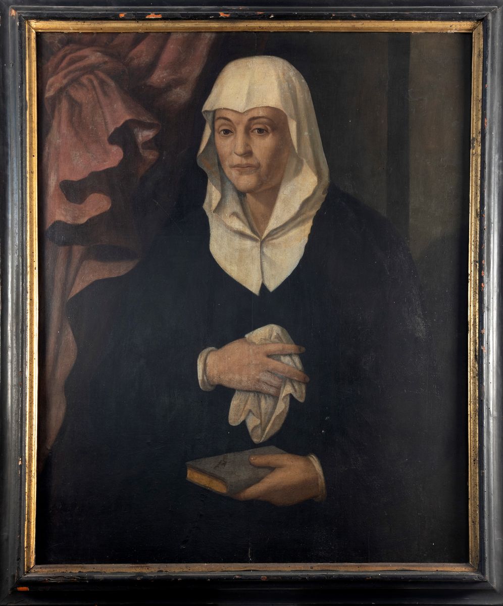 Scuola Toscana, Secolo XVI - Ritratto di Francesca Buonaccorso Pitti, Consorte di Luigi De’ Mozzi
