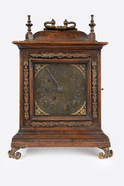 Pendola da Tavolo in Legno e Bronzo, Secolo XVIII