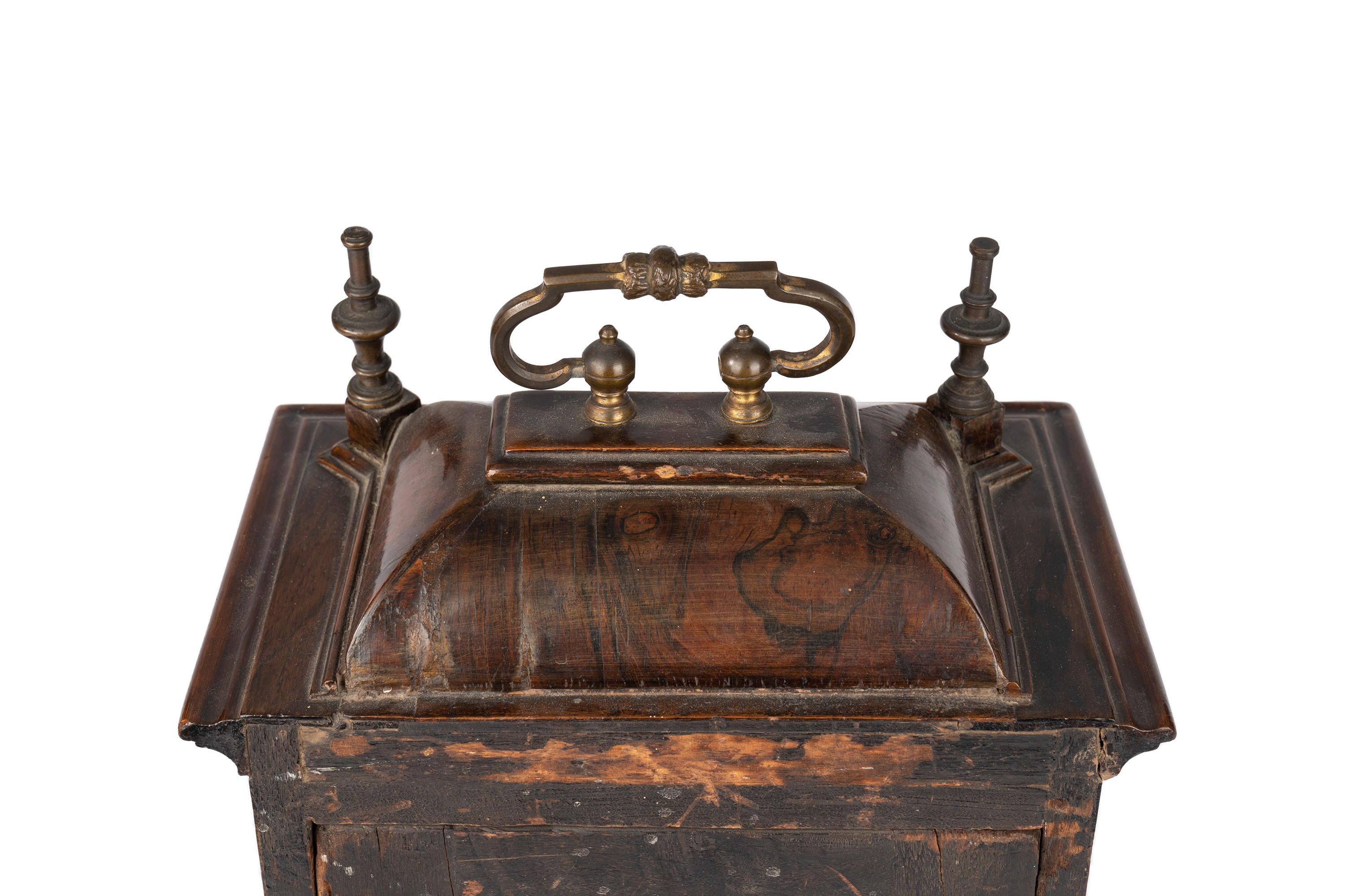 Pendola da Tavolo in Legno e Bronzo, Secolo XVIII