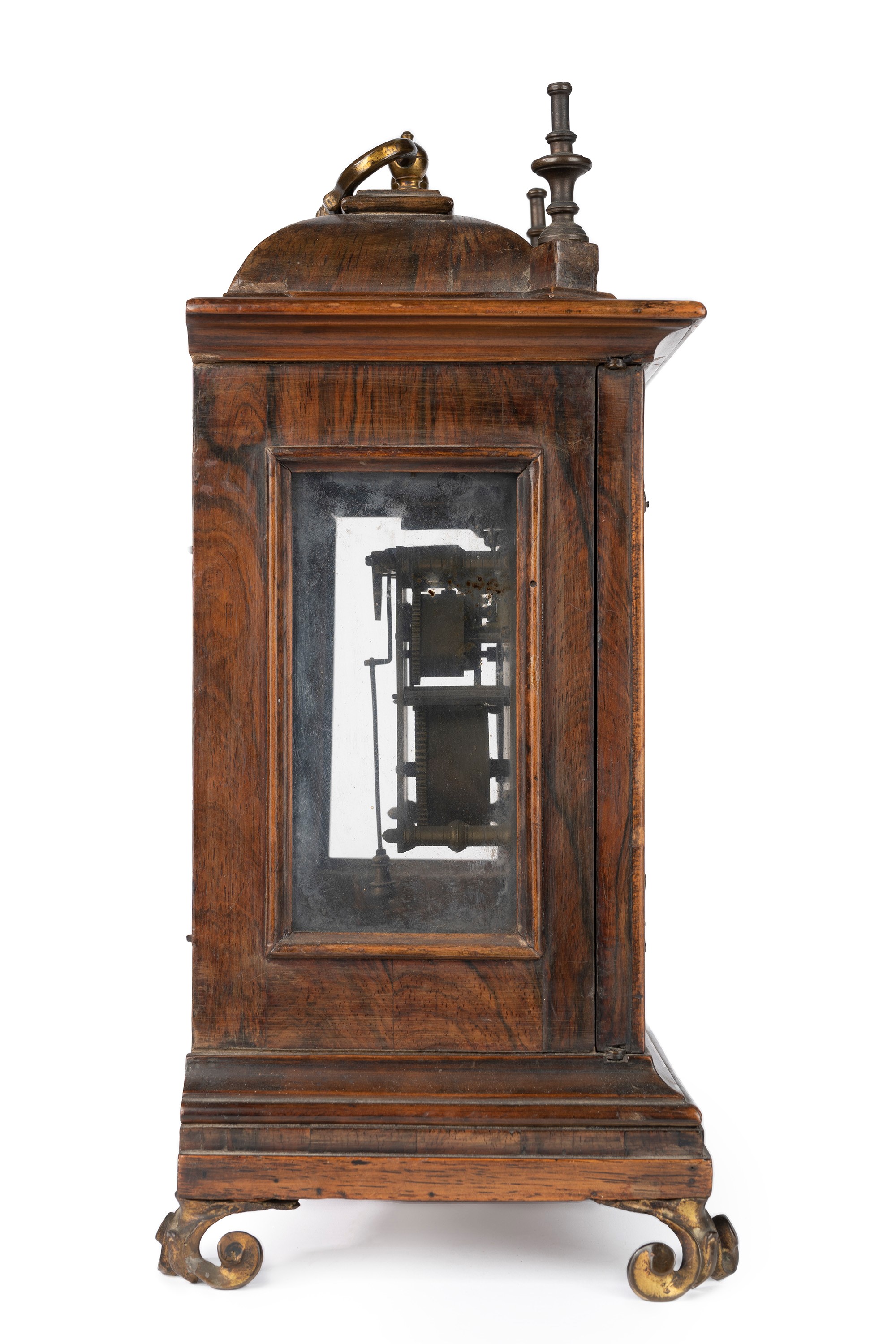 Pendola da Tavolo in Legno e Bronzo, Secolo XVIII