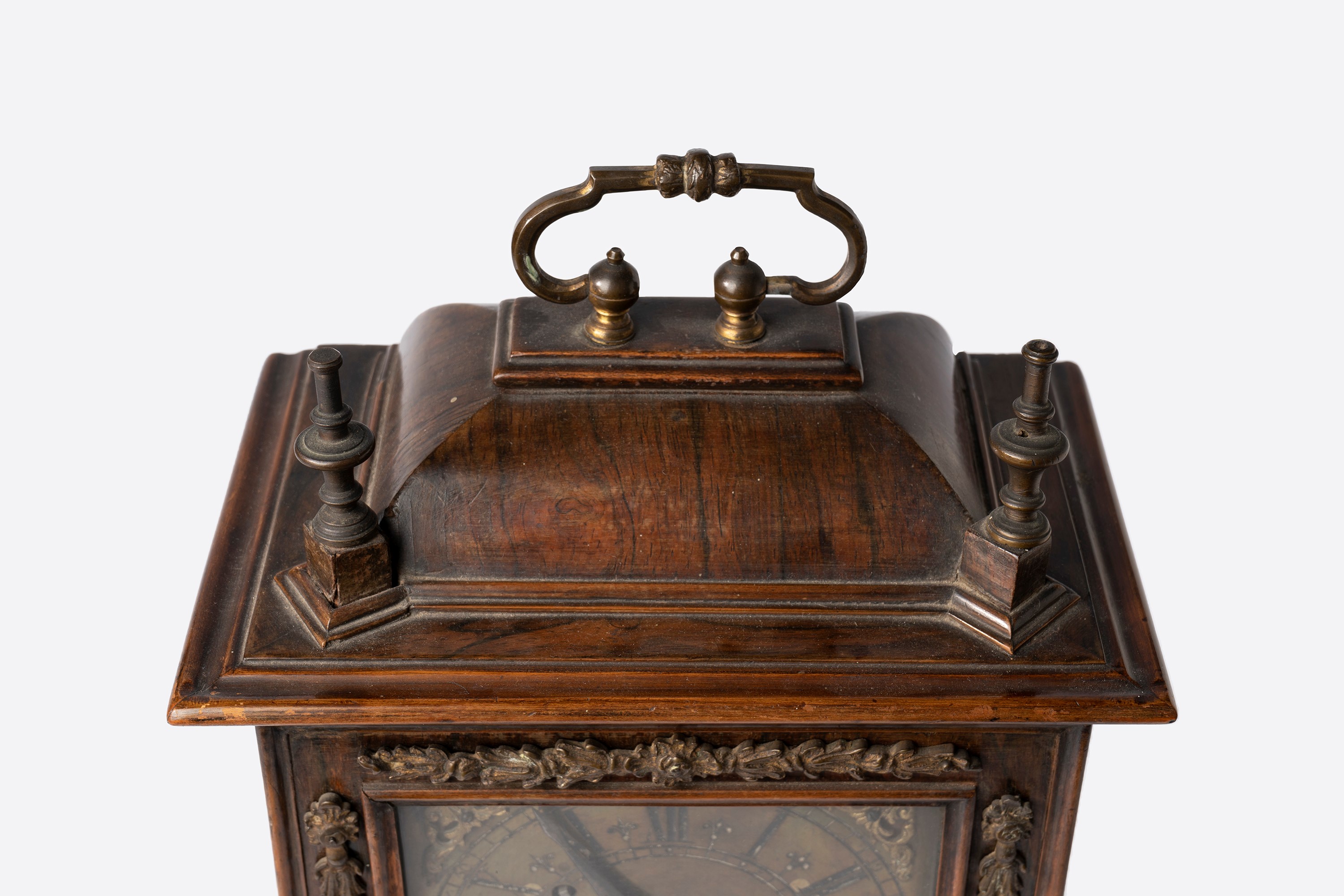 Pendola da Tavolo in Legno e Bronzo, Secolo XVIII