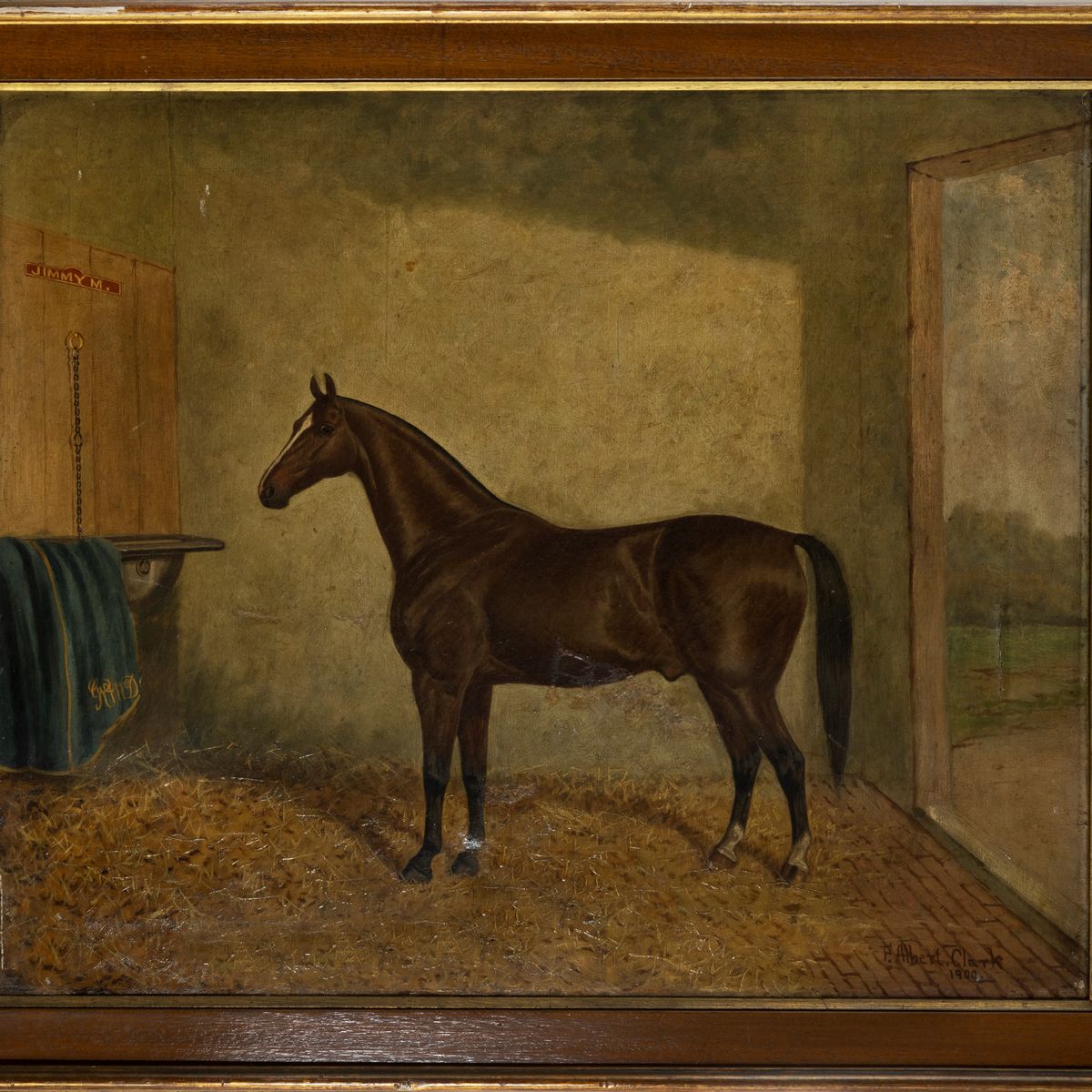 Frederick Albert Clark - Cavallo Baio in una Stalla