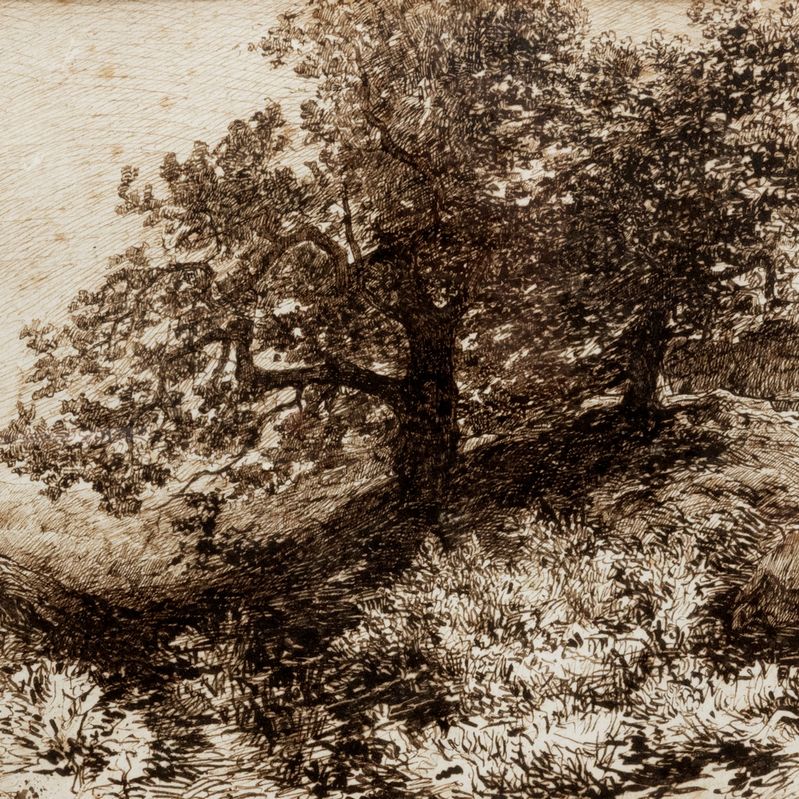 Filiberto Petiti - Coppia di Disegni di Paesaggio