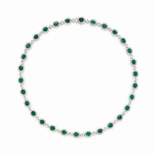 Collana con smeraldi