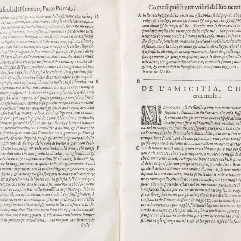 Plutarco - Opuscoli morali - Prima e Seconda Parte, 1598-1614