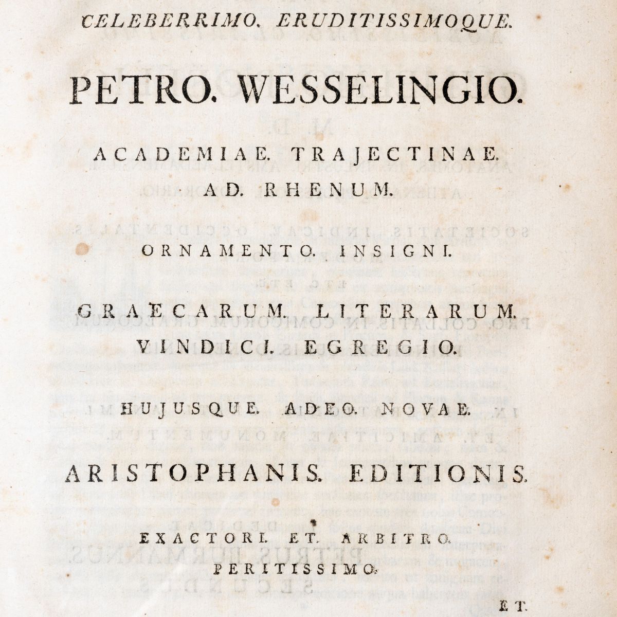 Aristofane - Comoediae undecim Graece et Latine, 1760