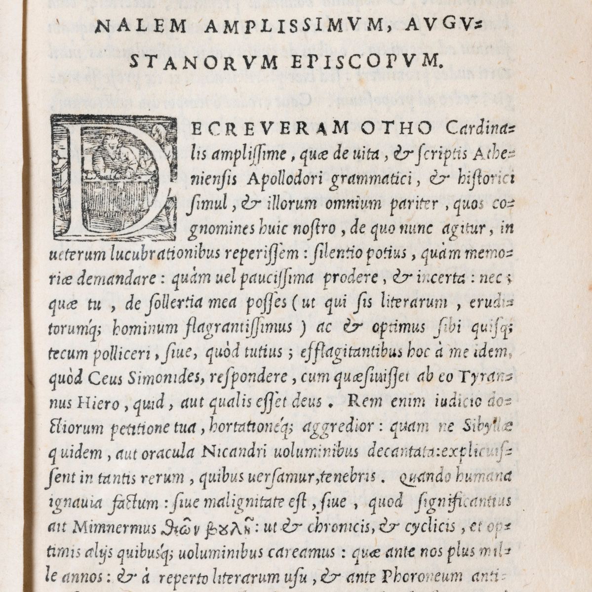 Apollodoro di Atene - Apollodori Atheniensis, Bibliothecae Deorum origine, edizione del 1555