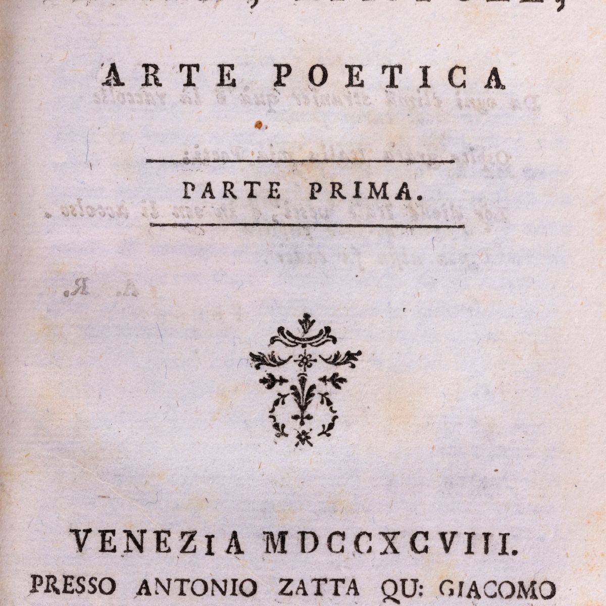 Raccolta de' Poeti Classici italiani, Parnaso italiano, 1787