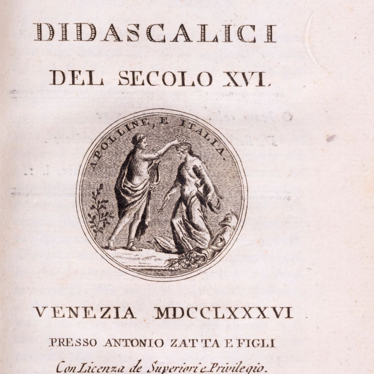 Raccolta de' Poeti Classici italiani, Parnaso italiano, 1787