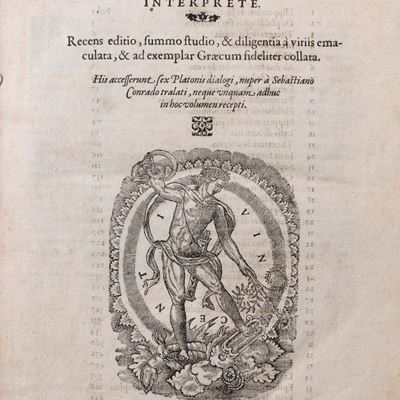 Platone, Divini Platonis Opera Omnia, tradotto da Marsilio Ficino