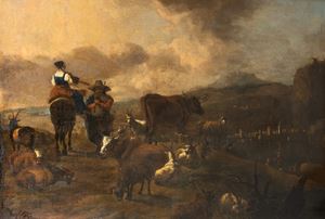 Landscape with shepherds and herds