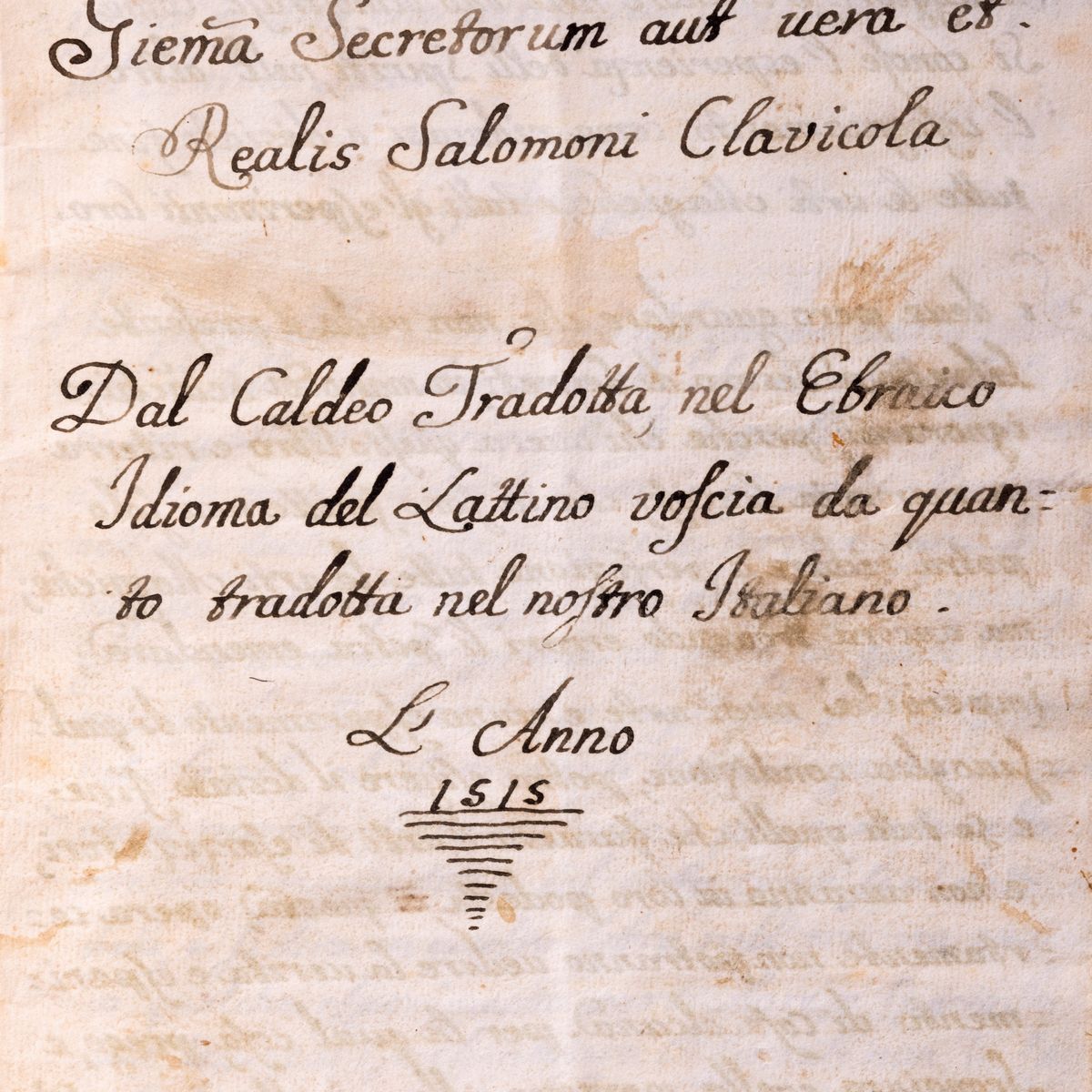 Clavicula Salomonis, Gemma di preziosi secreti - manoscritto del XVIII secolo