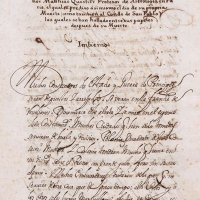 Matthias Questier, Anotaciones Astrologicas para el Ano de 1684