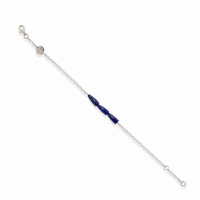 Bracciale in argento 925 con lapislazzuli