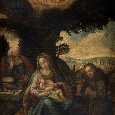 Sacra Famiglia con San Francesco