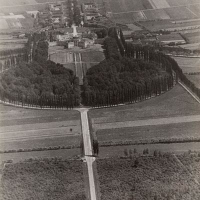 Castello di Stupinigi, stampa vintage alla gelatina ai sali d'argento