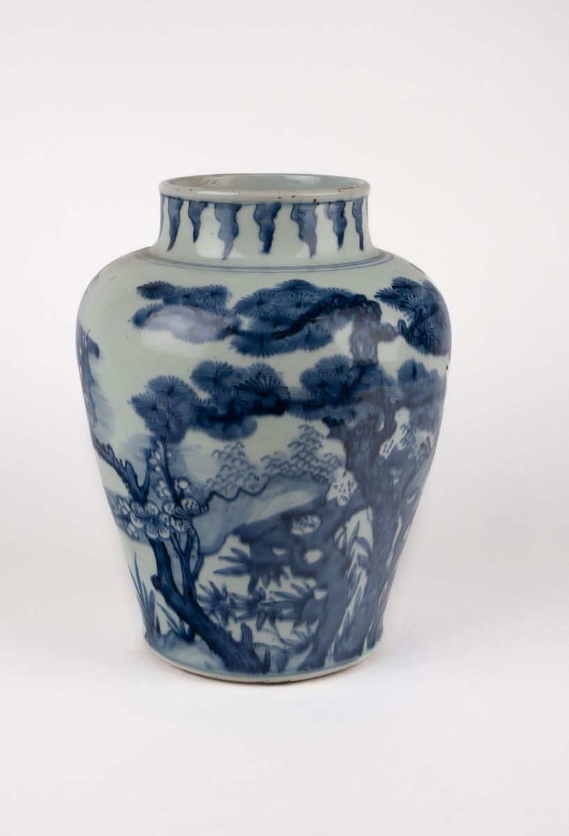 VASO IN PORCELLANA BIANCO E BLU, CINA - Asta ASTA 262 NOVEMBRE 2023 DI ARTE  ASIATICA - Casa