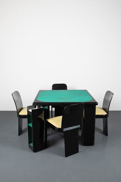 Tavolo e Quattro Sedie da Gioco