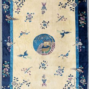 Tappeto Pechino. Cina, inizi secolo XX (Difetti)