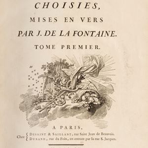 La Fontaine, Jean de - Fables choisies, mises en vers par J. de La Fontaine. Tome premier [-quatrième].