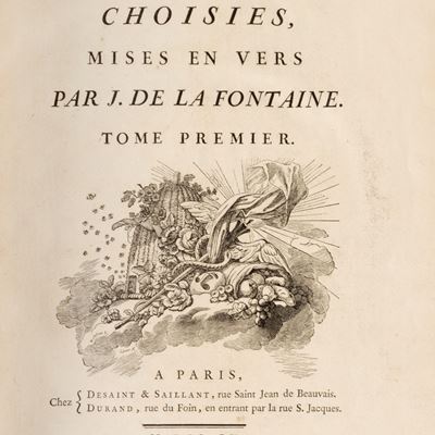 La Fontaine, Fables choisies, mises en vers - Tome premier [-quatrième], 1775