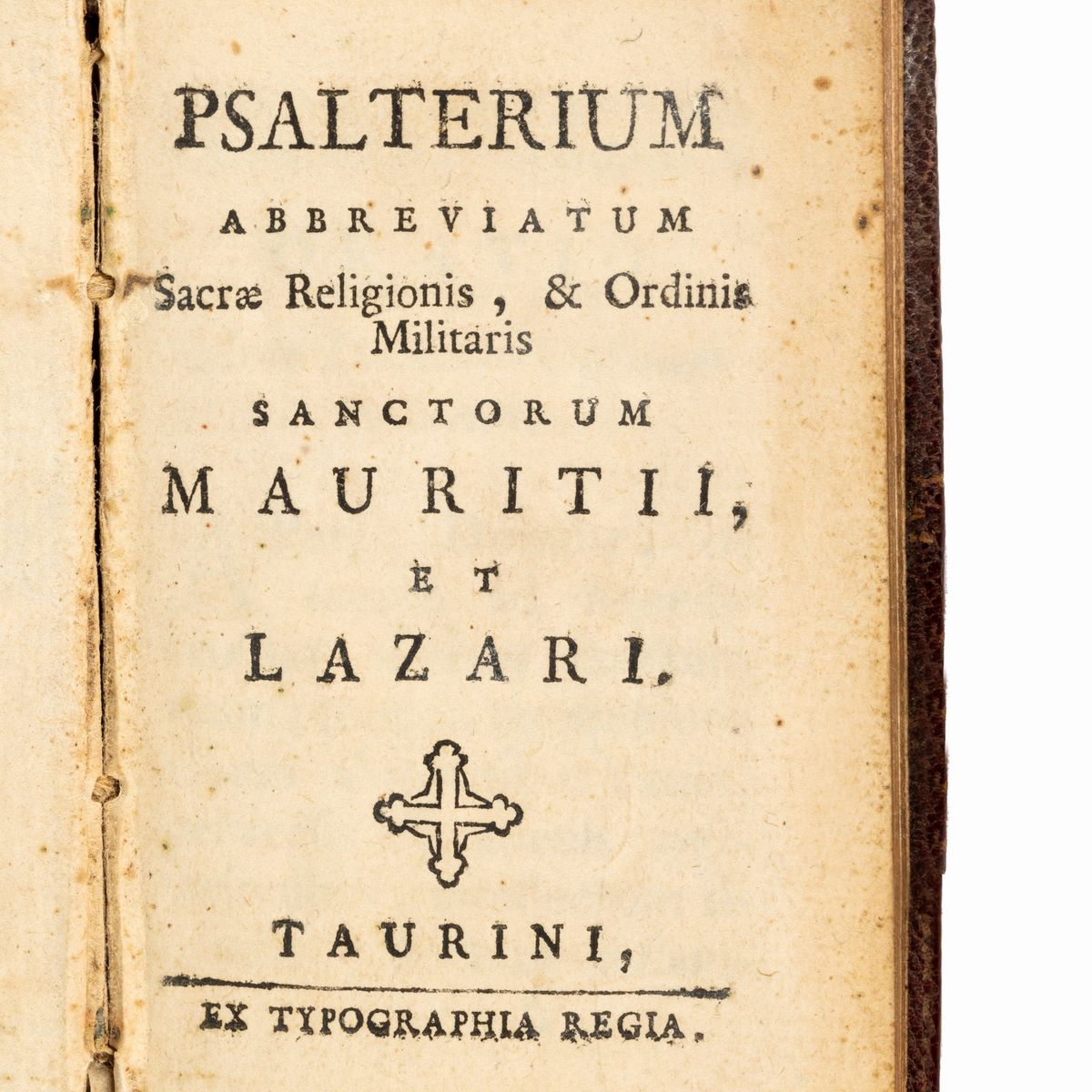 Psalterium abbreviatum Sacrae Religionis e Ordinis Militaris Sanctorum Mauritii et Lazari, Torino...