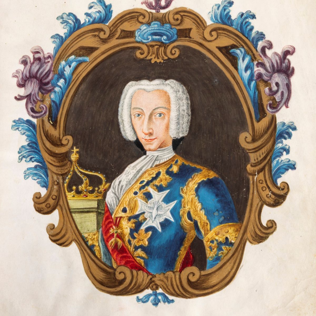 Decreto di nomina del Principe di Belvedere, Don Francesco Maria Carafa, a Cavaliere del Real Ord...