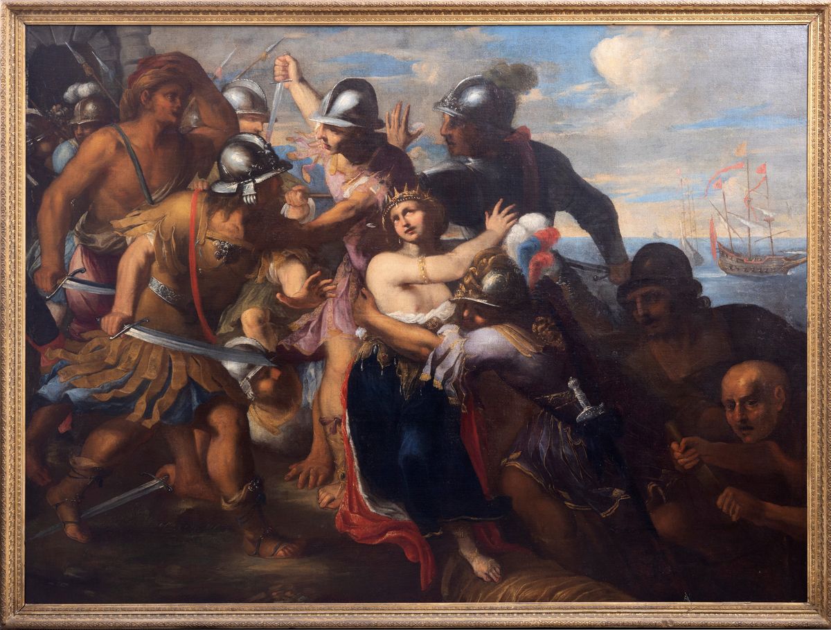 Scuola Romana, Secolo XVII - Ratto di Elena