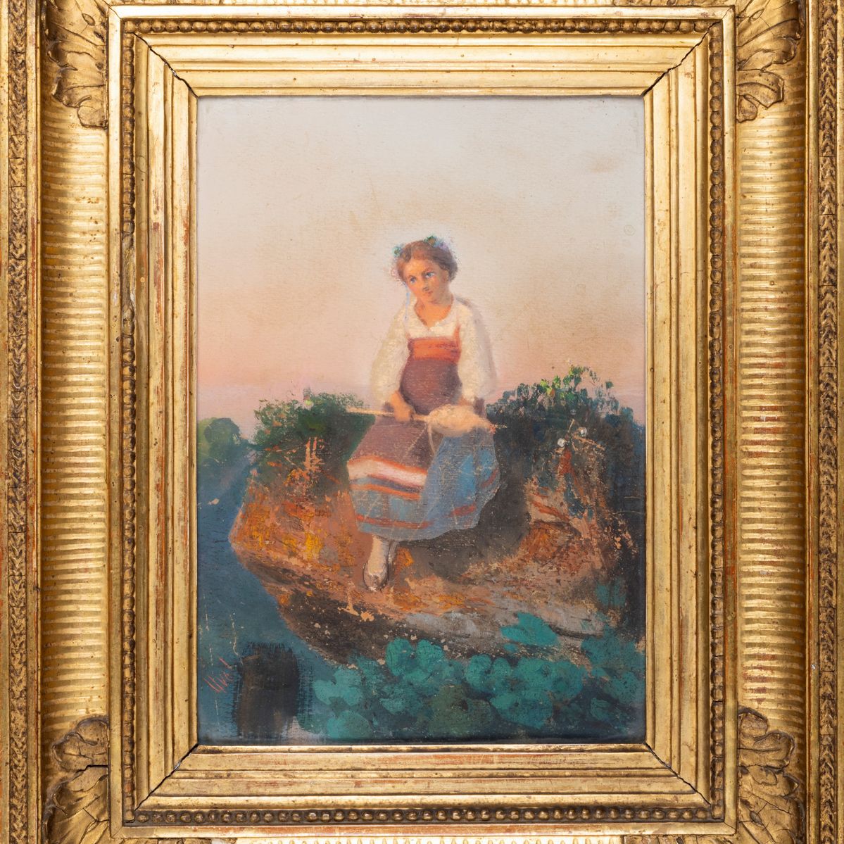Cesare Uva - Coppia di Dipinti con Pastorelli