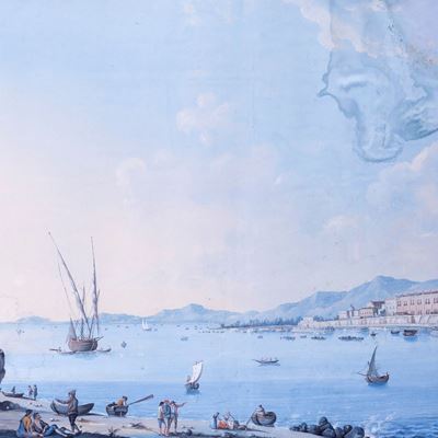 Veduta di Porta Felce a Palermo