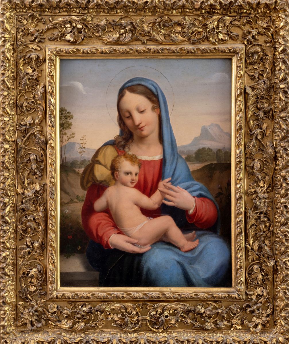 Attribuito a Tommaso Minardi (faenza 1787- Roma 1871) - Madonna con Bambino