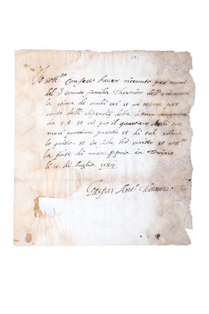 Antonino Tesauro, Gaspare Antonio Tesauro  - Two handwritten letters