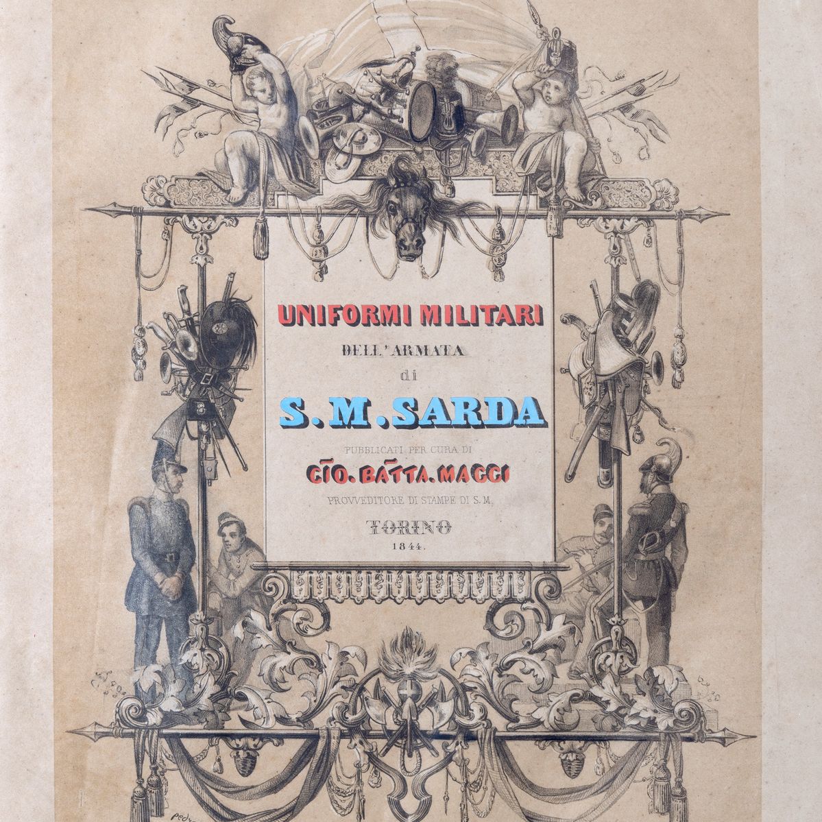 Giovanni Battista Maggi - Uniformi militari dell'armata di S. M. Sarda, 1844