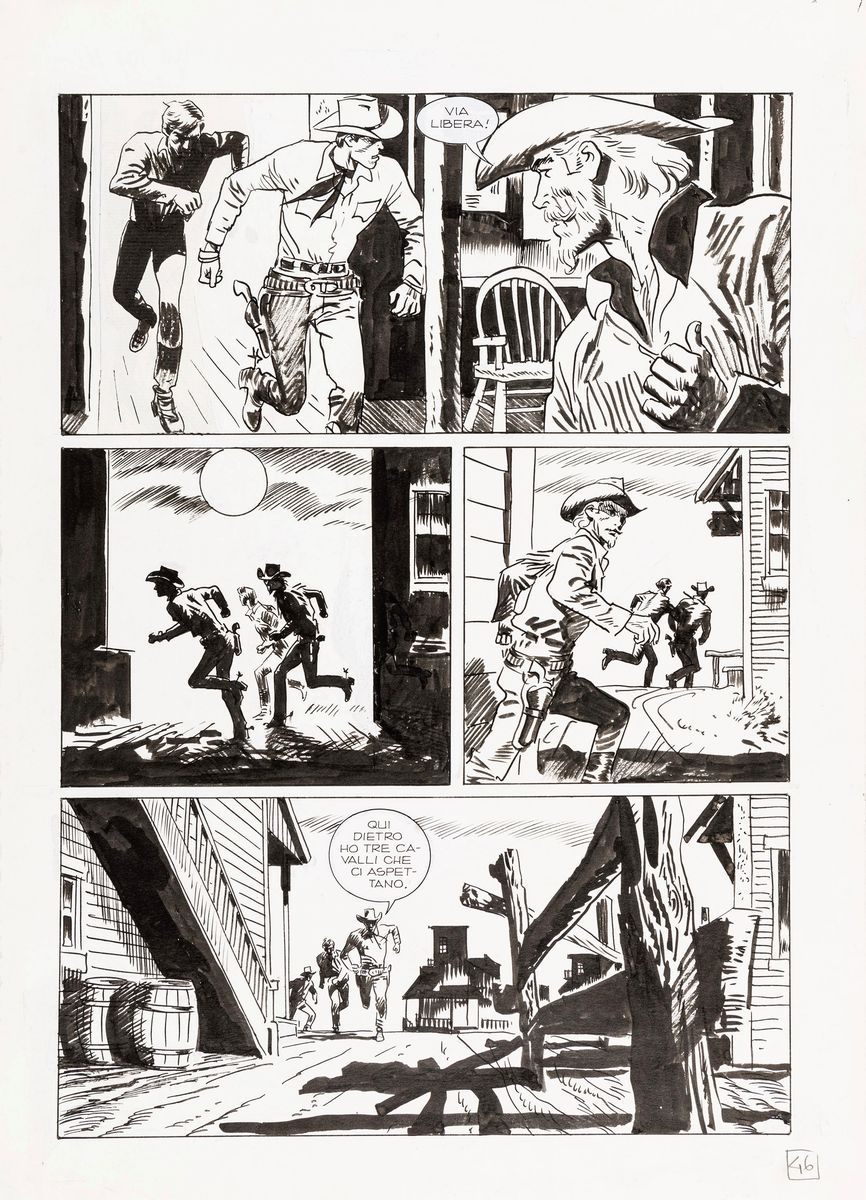 Jordi Bernet - Tex - L’uomo di Atlanta 1996 | Original Comic Arts ...