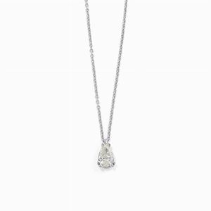 A 18K white gold and diamond necklace
