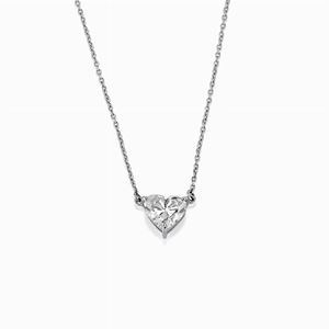 A 18K white gold and diamond necklace