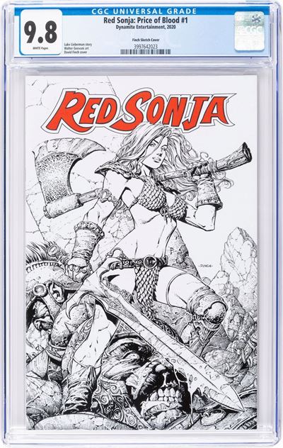 Red Sonja: Price Of Blood # 1 (finch Sketch Cover)
