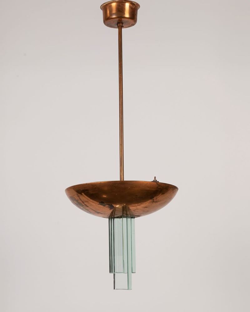 Vintage brass table lamp by Pietro Chiesa for Fontana Arte, 1940