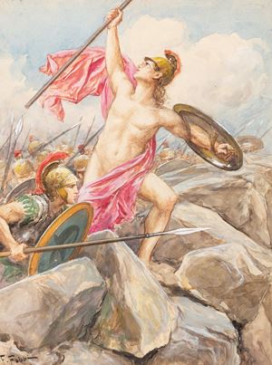 L'Iliade - Apollo incita i troiani all'assalto della muraglia