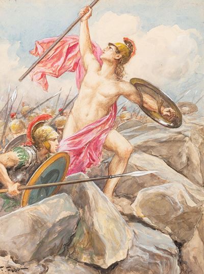 L'iliade - Apollo Incita i Troiani All'assalto della Muraglia